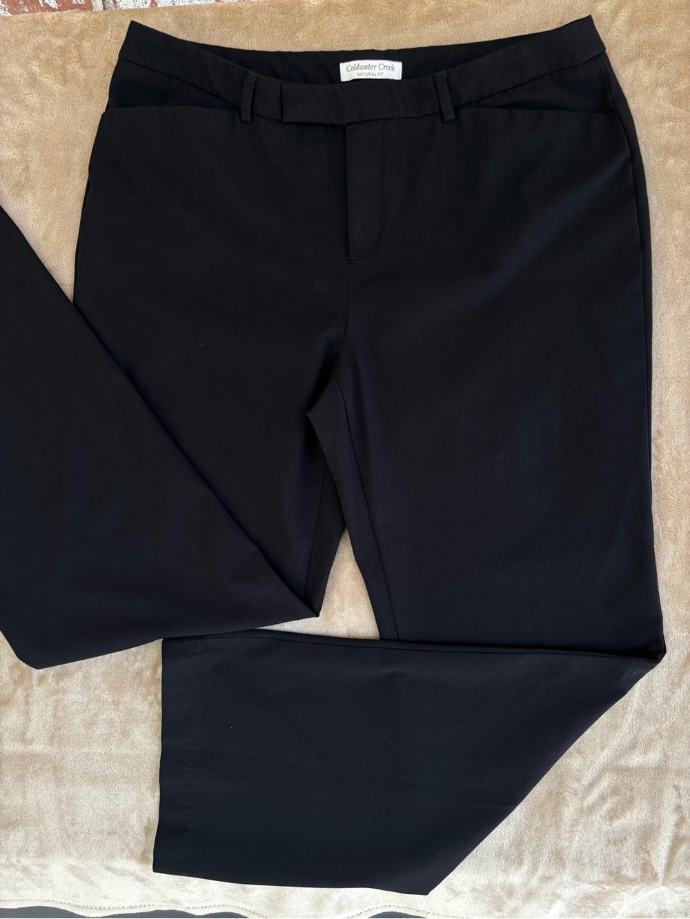 Coldwater Creek Natural Fit, Black Dress pants, 12L, long, tall, straight leg